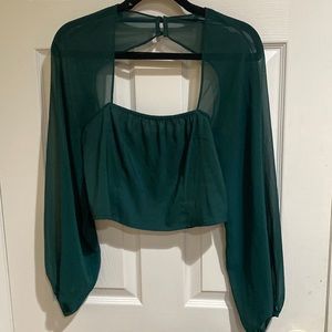 cropped long sleeve